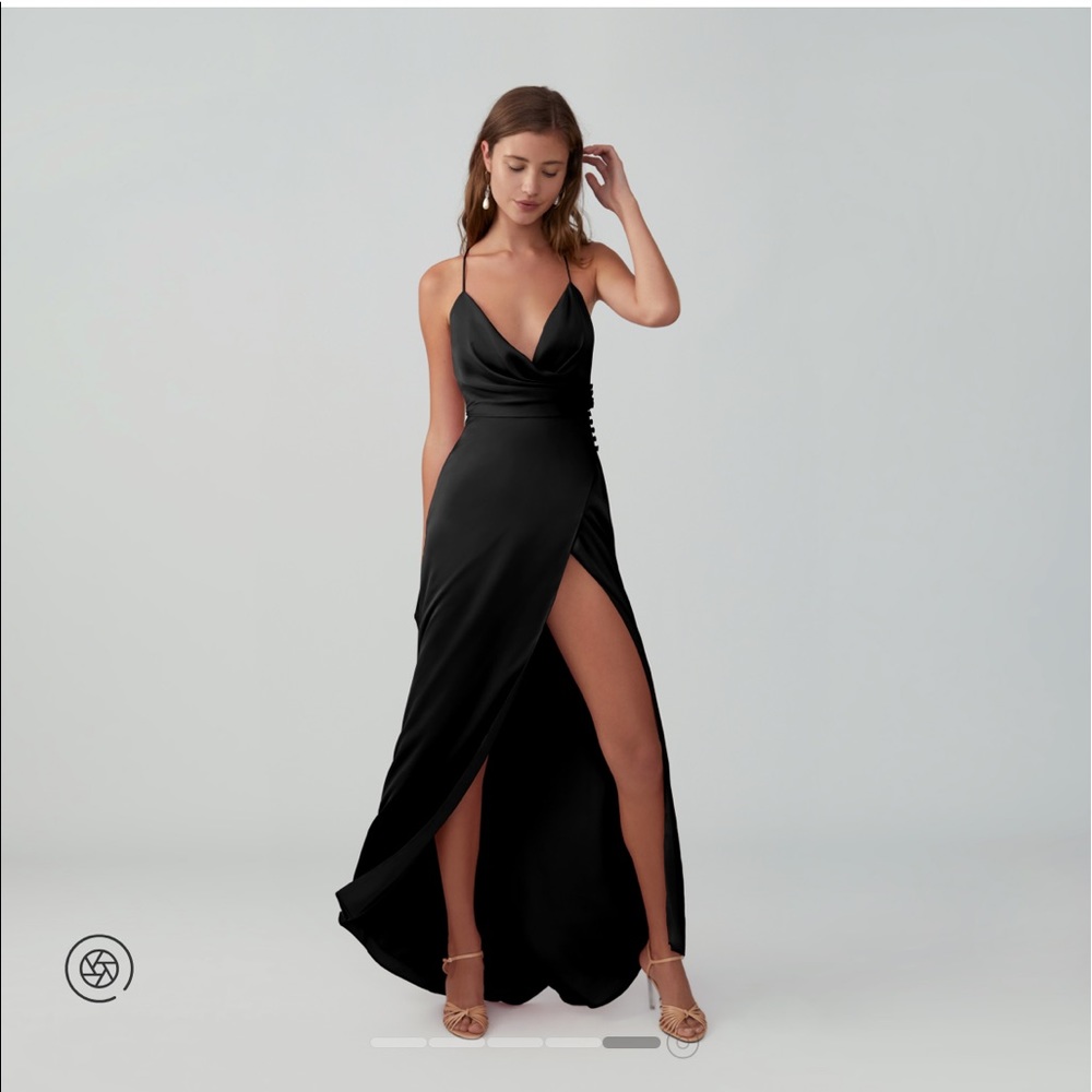 Fame and Partners - Draped Split Gown